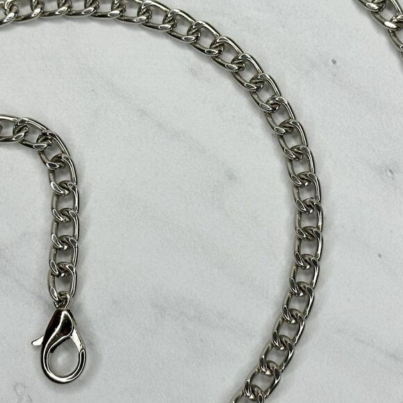 Silver Tone Chain Link Purse Handbag Replacement Strap ✨ - Picture 9 of 11